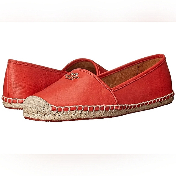 COACH Rhodelle Slip-On Flat Straw Jute Espadrilles Flats EUC - Picture 2 of 11